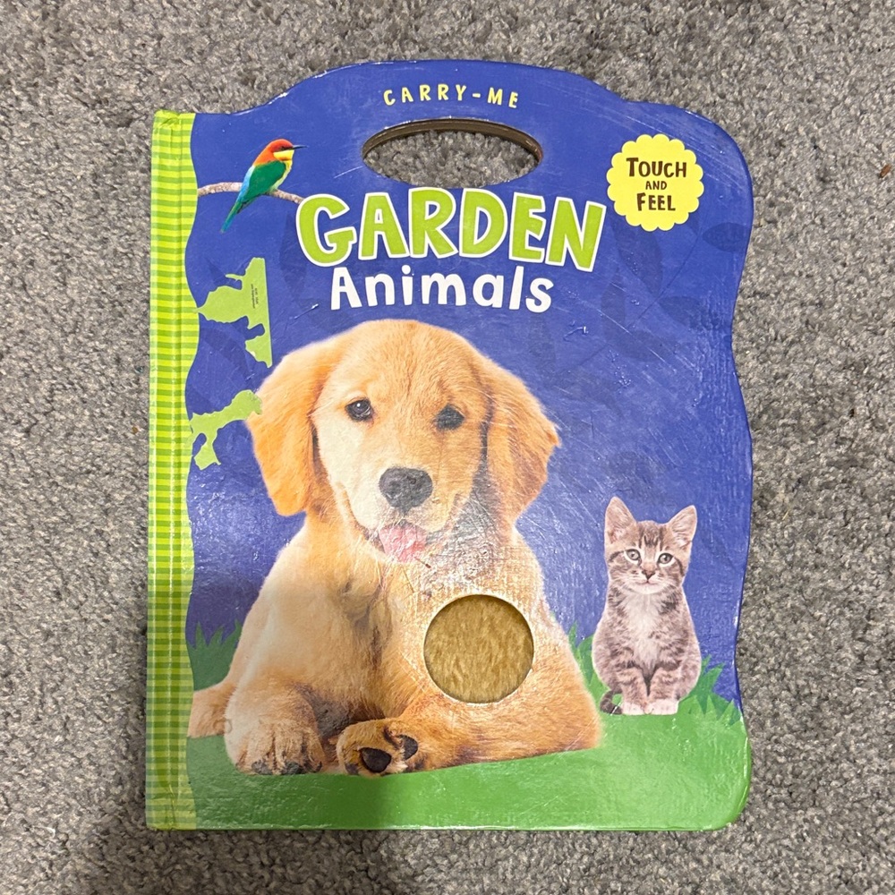 Carry-Me Garden Animals Touch and Feel Book